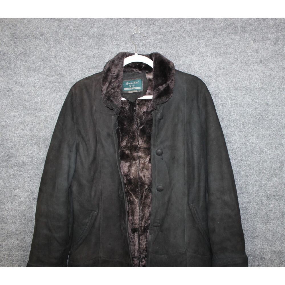 Young Eun Jacket Coat Women's Medium Faux Sude & Faux Fur-lined - Picture 2 of 14